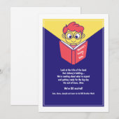 Faire-part Livre pour Nouveau Bébé Annonce de Grossesse (Devant / Derrière)