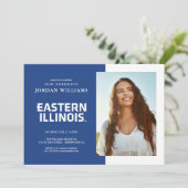 Faire-part Logo avec le mot Eastern Illinois University (Debout devant)