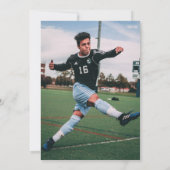 Faire-part Logo de l'école et diplôme photo (Dos)