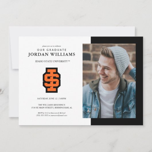 Faire-part Logo des Bengales Bold de l'Université d'État de l (Devant)