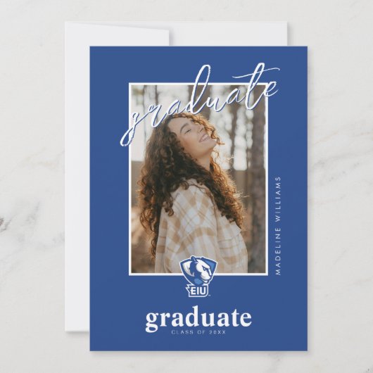 Faire-part Logo des Panthers de l'Université d'Eastern Illino (Devant)