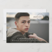 Faire-part Logo moderne Photo Graduation Open House (Devant)