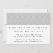 Faire-part Logo moderne Photo Graduation Open House (Dos)