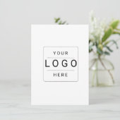 Faire-part Logo personnalisé (Debout devant)