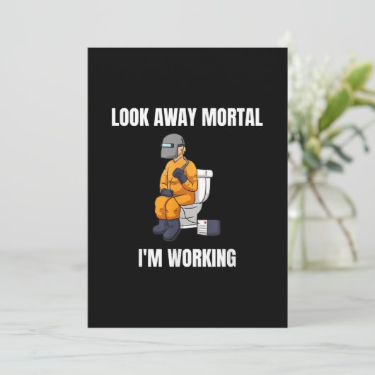 Faire-part Look Away Mortal (Debout devant)