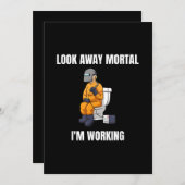 Faire-part Look Away Mortal (Devant / Derrière)