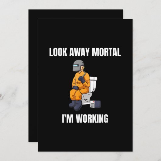 Faire-part Look Away Mortal (Devant / Derrière)