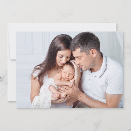 Faire-part Love & Merci Photo Nouveau bébé Naissance (Dos)