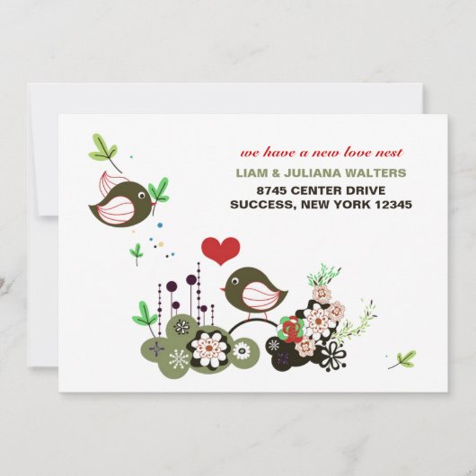 Faire-part Love Nest Moving (Devant)