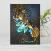 Faire-part Luciole Steampunk (Debout devant)