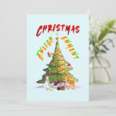 Faire-part Lumière de Noël (Debout devant)