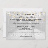 Faire-part Lumières en pots Mason Photo Réception de mariage (Dos)