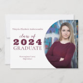 Faire-part Lycée Bourgogne Remise Simple de Diplômes (Devant)