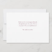 Faire-part Lycée Bourgogne Simple Graduation (Dos)