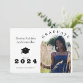 Faire-part Lycée Secondaire Simple Arc Graduation (Debout devant)