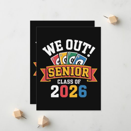 Faire-part Lycéens de la promotion 2026 (Devant/Arrière en situation)
