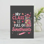 Faire-part Ma classe est pleine d'amoureux Professeur Saint-V (Debout devant)