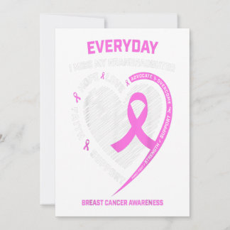 Faire-part Ma Petite-Fille Sensibilisation au cancer du sein