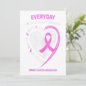 Faire-part Ma Petite-Fille Sensibilisation au cancer du sein (Debout devant)