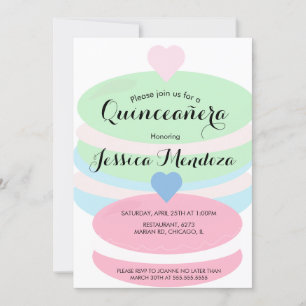 Faire-part Macarons Quince Sweet 16