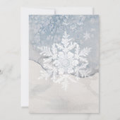 Faire-part Magie de Noël/Pointes de peinture aquarelle pour u (Dos)