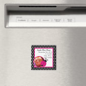 Faire-part Magnet Black Spring Time Lady Bug (In Situ (Lave-vaisselle))