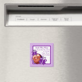 Faire-part Magnet Purple Spring Time Papillon (In Situ (Lave-vaisselle))