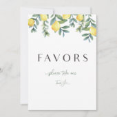 Faire-part Main Squeeze Lemon Fête des mariées favorise signe (Devant)