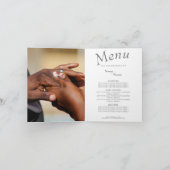 Faire-part Mains d'un couple de couleur de mariage épinglent (Intérieur)