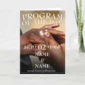 Faire-part Mains d'un couple mariage avec une bague (Devant)