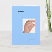 Faire-part Mains minuscules (Devant)