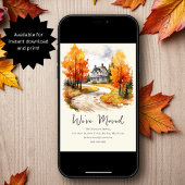 Faire-part Maison automnale | Nouvelle adresse domicile