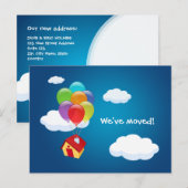 Faire-part Maison Ballon - Carte postale d'annonce de nouvell (Devant / Derrière)