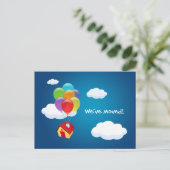 Faire-part Maison Ballon - Carte postale d'annonce de nouvell (Debout devant)