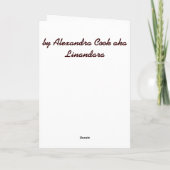 Faire-part Maison Blanche et arbres d'automne (Dos)