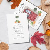 Faire-part Maison de vacances d'automne Changement d'adresse