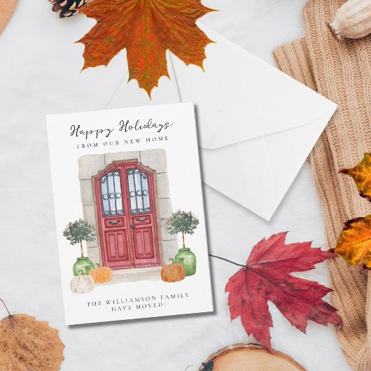 Faire-part Maison de vacances d'automne Changement d'adresse