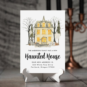 Faire-part Maison Hantée Épouvante Halloween Déménagement