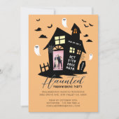 Faire-part Maison hantée Halloween Fête du réchauffement de l (Devant)