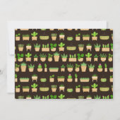 Faire-part Maison Plantes Cactus Dark Brown Nouveau Accueil A (Dos)