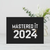 Faire-part Maîtrise Diplômé 2024 Master Diplômé (Debout devant)