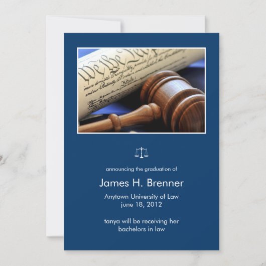 Faire-part majeur de la photographie en droit (Devant)