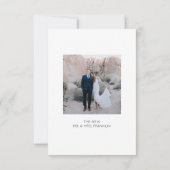 Faire-Part Manuscrit d'Annonce de Fugue de Mariage (Dos)