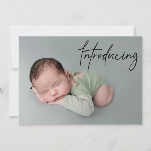 Faire-part Manutention introduction photo personnalisée pour (Devant)