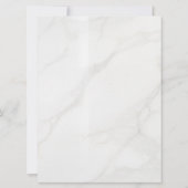 Faire-part Marbre Blanc (Dos)