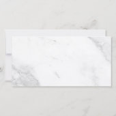 Faire-part Marbre Blanc (Dos)