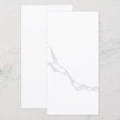 Faire-part Marbre blanc (Devant / Derrière)