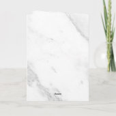 Faire-part Marbre Blanc (Dos)