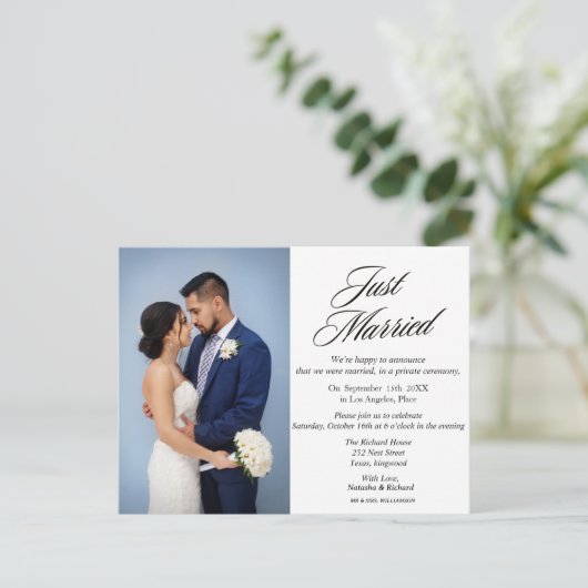 Faire-part mariage (Debout devant)