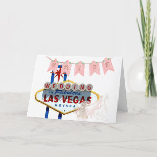 Faire-part Mariage à Las Vegas Card